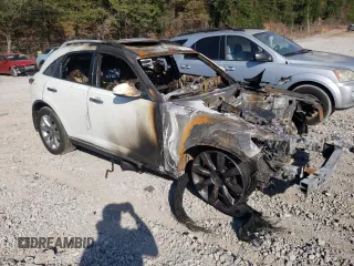 2007 Infiniti FX35 with VIN JNRAS08U17X101801, listed as a Copart auction lot 76239214 with 0 mi miles and Non Repairable. Bid and sale history available at carsss.com. Image 4.