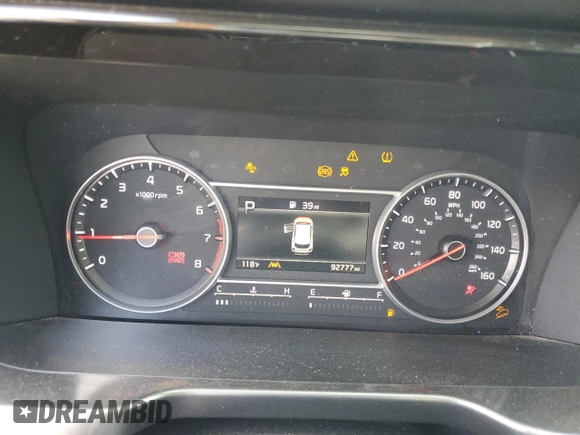 2023 Kia Sorento LX with VIN 5XYRG4LC5PG244912, listed as a Copart auction lot 56687755 with 92,777 mi miles and Clean title. Bid and sale history available at DreamBid. Image 9.