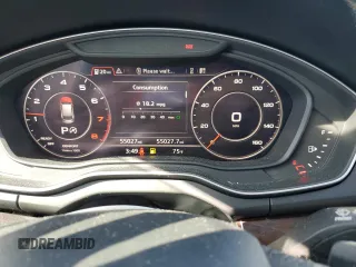 2018 Audi Q5 Premium Plus with VIN WA1BNAFY2J2209396, listed as a Copart auction lot 52804525 with 55,027 mi miles and Salvage Title. Bid and sale history available at carsss.com. Image 9.