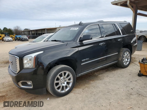 2015 GMC Yukon Denali with VIN 1GKS1CKJ2FR547342, listed as a Copart auction lot 45025075 with 189,942 mi miles and Salvage Title. Bid and sale history available at carsss.com. Image 1.