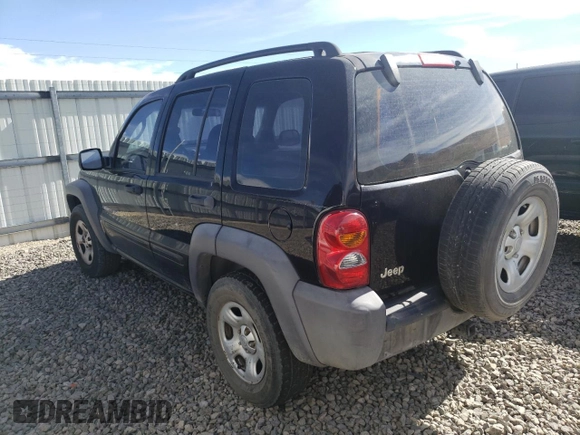 2003 Jeep Liberty Sport with VIN 1J4GK48K63W581392, listed as a Copart auction lot 75529424 with 182,982 mi miles and Salvage Title. Bid and sale history available at DreamBid. Image 2.