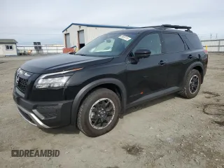 2024 Nissan Pathfinder Rock Creek with VIN 5N1DR3BDXRC283958, listed as a Copart auction lot 49855115 with 751 mi miles and Salvage title. Bid and sale history available at DreamBid. Image 1.