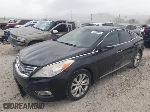 2013 Hyundai Azera with VIN KMHFG4JG2DA231258, listed as a Copart auction lot 51114855 with 180,352 mi miles and Salvage title. Bid and sale history available at DreamBid. Image 1.
