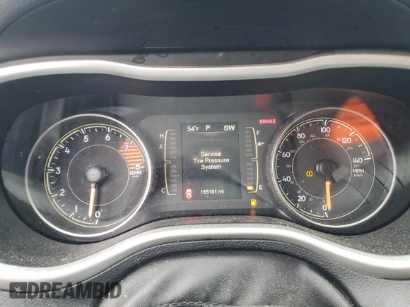 2017 Jeep Cherokee Latitude with VIN 1C4PJMCS8HW621155, listed as a Copart auction lot 57664565 with 155,191 mi miles and Clean title. Bid and sale history available at DreamBid. Image 9.