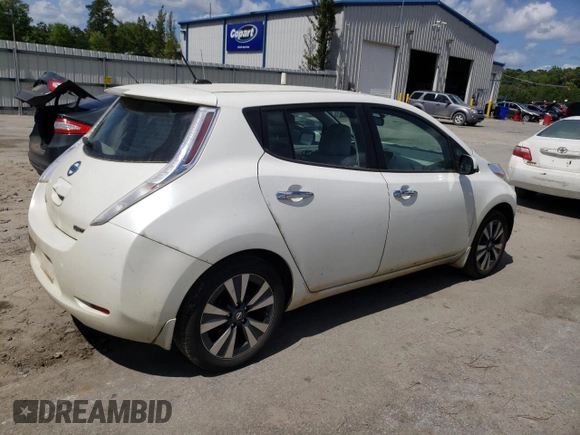 2016 Nissan LEAF S with VIN 1N4BZ0CP8GC308782, listed as a Copart auction lot 46808333 with 79,382 mi miles. Bid and sale history available at carsss.com. Image 3.