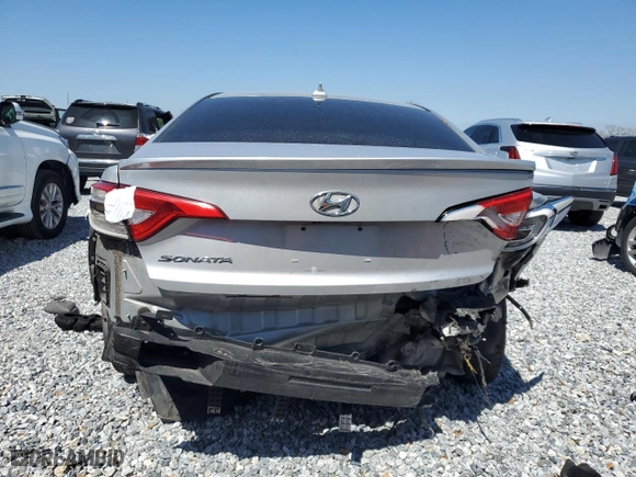 2015 Hyundai Sonata 2.4L SE with VIN 5NPE24AF2FH187179, listed as a Copart auction lot 46304025 with 0 mi miles and Salvage Title. Bid and sale history available at carsss.com. Image 6.