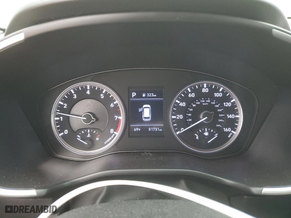 2020 Hyundai Santa Fe SE with VIN 5NMS2CAD3LH215740, listed as a Copart auction lot 50460975 with 81,731 mi miles and Salvage Title. Bid and sale history available at carsss.com. Image 9.