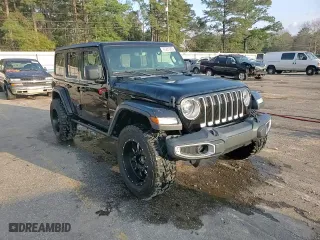 2018 Jeep Wrangler Unlimited Sahara with VIN 1C4HJXEN1JW225667, listed as a Copart auction lot 47231085 with 33,505 mi miles and Salvage Title. Bid and sale history available at carsss.com. Image 13.