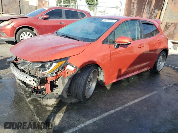 2019 Toyota Corolla Hatchback SE with VIN JTNK4RBEXK3026760, listed as a Copart auction lot 78237274 with 86,171 mi miles and Salvage Title. Bid and sale history available at carsss.com. Image 1.