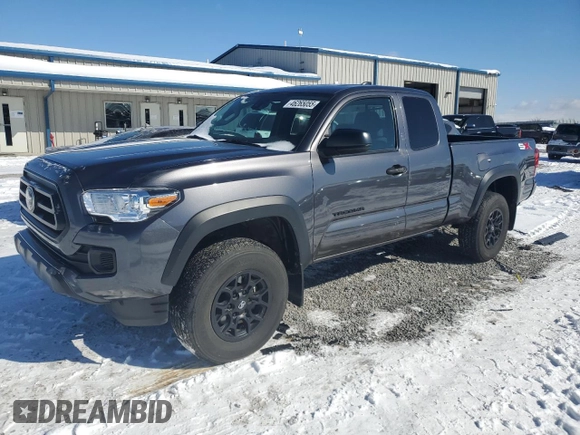 2022 Toyota Tacoma SR with VIN 3TYRZ5CN2NT020227, listed as a Copart auction lot 46265055 with 23,878 mi miles and Salvage title. Bid and sale history available at DreamBid. Image 1.