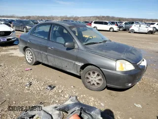 2005 Kia Rio with VIN KNADC125956396521, listed as a Copart auction lot 46463415 with 152,174 mi miles and Salvage Title. Bid and sale history available at carsss.com. Image 4.