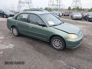 2003 Honda Civic LX z VIN 2HGES165X3H598740, wystawiony jako IAAI lot #42186896 z przebiegiem 145 282 mil mil oraz . Historia ofert i sprzedaży dostępna na DreamBid. Obrazek 1.