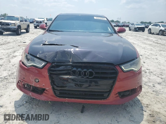 2013 Audi A6 Premium Plus with VIN WAUGGAFC8DN018723, listed as a Copart auction lot 59459965 with 99,164 mi miles and Salvage title. Bid and sale history available at DreamBid. Image 5.
