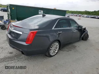 2017 Cadillac CTS Luxury RWD with VIN 1G6AR5SX9H0138300, listed as a Copart auction lot 54046495 with Not provided miles and Salvage title. Bid and sale history available at DreamBid. Image 3.