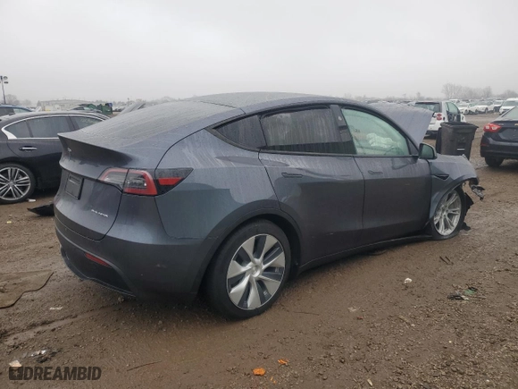 2023 Tesla Model Y Long Range with VIN 7SAYGDEE8PF877148, listed as a Copart auction lot 86448004 with 13,359 mi miles and Salvage Title. Bid and sale history available at carsss.com. Image 3.