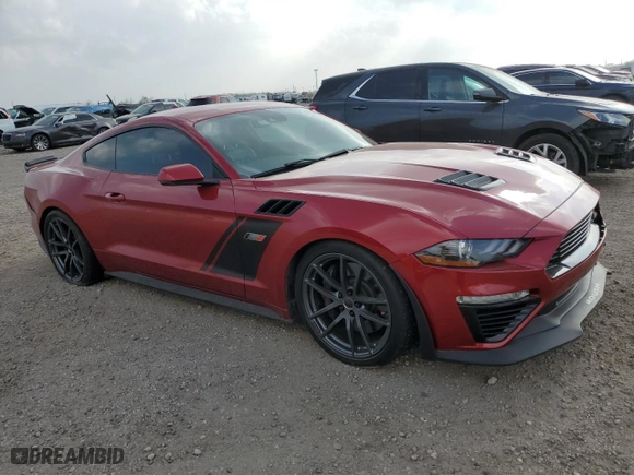 2021 Ford Mustang GT with VIN 1FA6P8CF8M5145287, listed as a Copart auction lot 47650835 with 14,971 mi miles and Salvage Title. Bid and sale history available at carsss.com. Image 4.