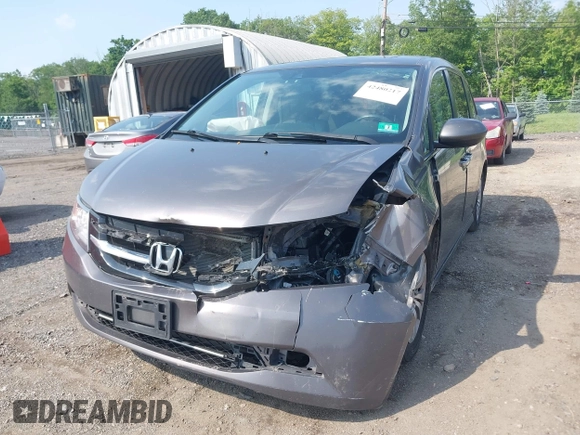 2014 Honda Odyssey EX-L with VIN 5FNRL5H6XEB121390, listed as a IAAI auction lot 42480217 with 291,766 mi miles and . Bid and sale history available at DreamBid. Image 6.
