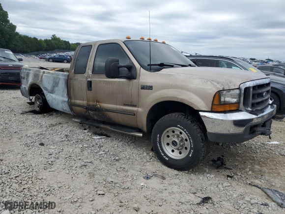 1999 Ford Super Duty F-250 XL with VIN 1FTNX21F2XEE87845, listed as a Copart auction lot 62260804 with 0 mi miles and Non Repairable. Bid and sale history available at carsss.com. Image 4.
