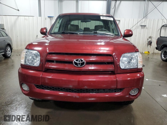 2006 Toyota Tundra Limited with VIN 5TBDT48196S527630, listed as a Copart auction lot 49100475 with 186,261 mi miles and Salvage Title. Bid and sale history available at DreamBid. Image 5.