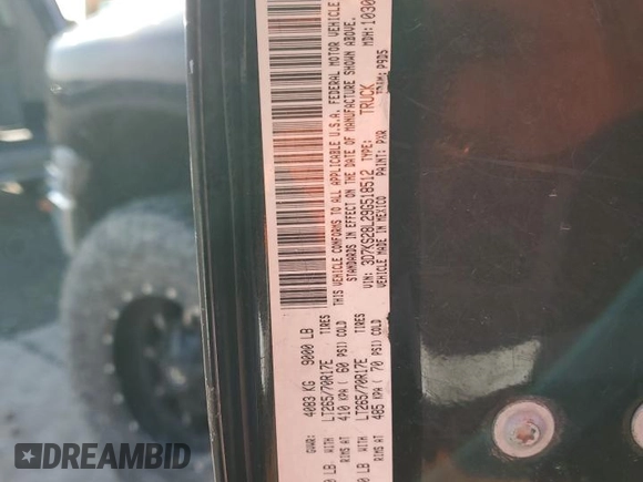 2009 Dodge Ram 2500 SLT with VIN 3D7KS28L29G518512, listed as a Copart auction lot 83382944 with 223,861 mi miles and Salvage Title. Bid and sale history available at carsss.com. Image 12.