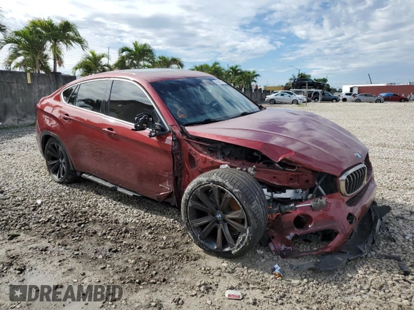 2016 BMW X6 sDrive35i with VIN 5UXKU0C56G0F92200, listed as a Copart auction lot 72515712 with 75,500 mi miles. Bid and sale history available at carsss.com. Image 4.