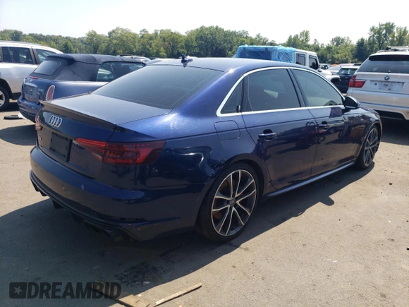 2018 Audi S4 Premium Plus with VIN WAUB4AF41JA004239, listed as a Copart auction lot 68134044 with 114,230 mi miles and Salvage Title. Bid and sale history available at carsss.com. Image 3.