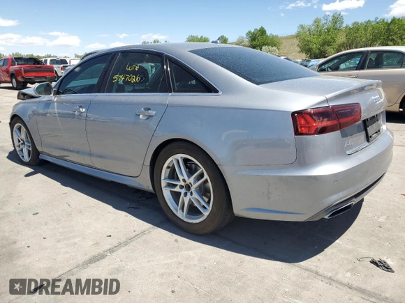 2016 Audi A6 Prestige with VIN WAUHGAFCXGN003553, listed as a Copart auction lot 57470265 with 89,026 mi miles and Salvage title. Bid and sale history available at DreamBid. Image 2.
