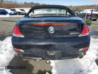2007 BMW 6 Series 650i with VIN WBAEK13537CN83747, listed as a Copart auction lot 43989075 with 122,865 mi miles and Salvage Title. Bid and sale history available at carsss.com. Image 6.