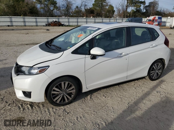 2015 Honda Fit EX-L with VIN 3HGGK5H86FM749960, listed as a Copart auction lot 49950685 with 113,199 mi miles and Salvage title. Bid and sale history available at DreamBid. Image 1.