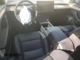 2023 Tesla Model 3 with VIN 5YJ3E1EA9PF552470, listed as a Copart auction lot 48458625 with 13,390 mi miles and Salvage Title. Bid and sale history available at DreamBid. Image 8.