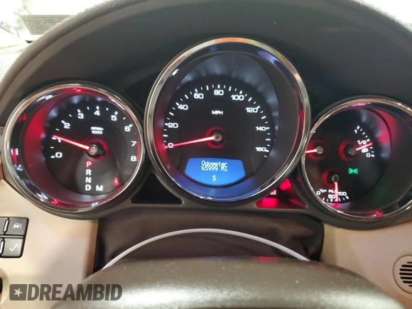 2011 Cadillac CTS Luxury with VIN 1G6DG5EY1B0114295, listed as a Copart auction lot 55762015 with 65,999 mi miles and Salvage title. Bid and sale history available at DreamBid. Image 9.