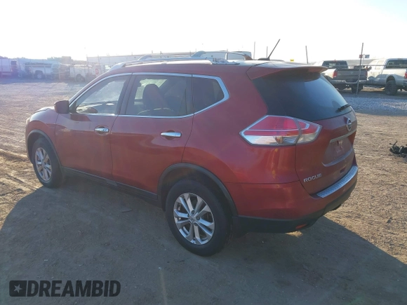 2016 Nissan Rogue SV with VIN KNMAT2MV9GP678115, listed as a IAAI auction lot 41469925 with 107,075 mi miles and . Bid and sale history available at carsss.com. Image 3.