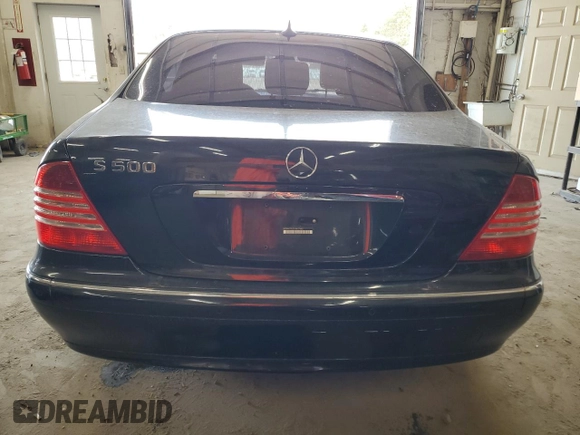 2005 Mercedes-Benz S-Class 5.0L with VIN WDBNG75J25A437882, listed as a Copart auction lot 49457875 with 113,543 mi miles and Salvage Title. Bid and sale history available at carsss.com. Image 6.