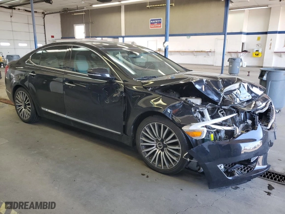 2014 Kia Cadenza Premium with VIN KNALN4D7XE5129013, listed as a Copart auction lot 52720015 with 63,588 mi miles and Salvage Title. Bid and sale history available at carsss.com. Image 4.