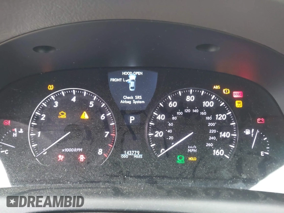 2010 Lexus LS 460 with VIN JTHCL5EF5A5005275, listed as a IAAI auction lot 41683548 with 143,779 mi miles and . Bid and sale history available at DreamBid. Image 7.