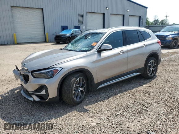 2021 BMW X1 xDrive28i with VIN WBXJG9C09M5S52289, listed as a Copart auction lot 64413105 with Not provided miles and Salvage title. Bid and sale history available at DreamBid. Image 1.