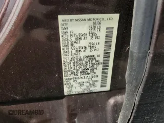 2007 Nissan Quest S with VIN 5N1BV28U67N123369, listed as a Copart auction lot 73478264 with 0 mi miles and Salvage Title. Bid and sale history available at carsss.com. Image 13.