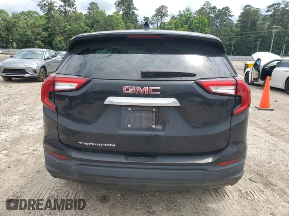 2023 GMC Terrain SLE with VIN 3GKALMEGXPL242109, listed as a Copart auction lot 56717785 with 17,982 mi miles and Clean Title. Bid and sale history available at DreamBid. Image 6.