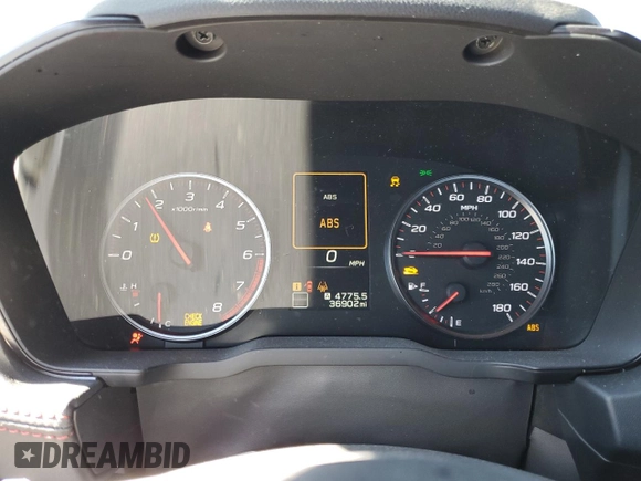 2023 Subaru WRX Limited with VIN JF1VBAL6XP9809197, listed as a Copart auction lot 41873905 with 36,902 mi miles and Salvage title. Bid and sale history available at DreamBid. Image 9.