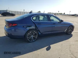 2021 BMW 5 Series 540i with VIN WBA53BJ05MWX16285, listed as a Copart auction lot 52415425 with 79,497 mi miles and Salvage Title. Bid and sale history available at DreamBid. Image 3.