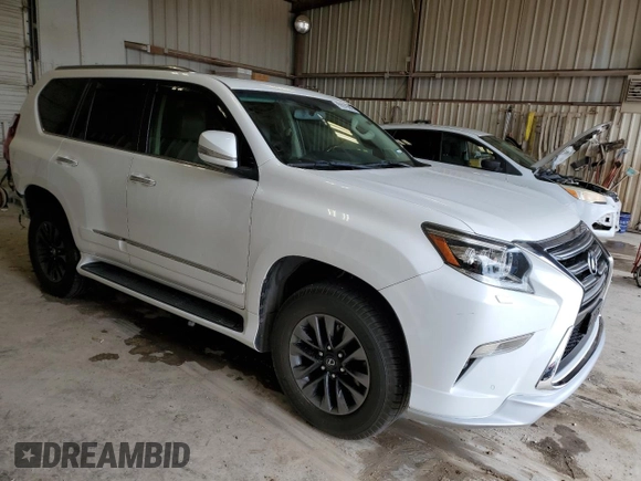 2017 Lexus GX 460 with VIN JTJJM7FX1H5155349, listed as a Copart auction lot 55975095 with 76,628 mi miles and Salvage title. Bid and sale history available at DreamBid. Image 4.