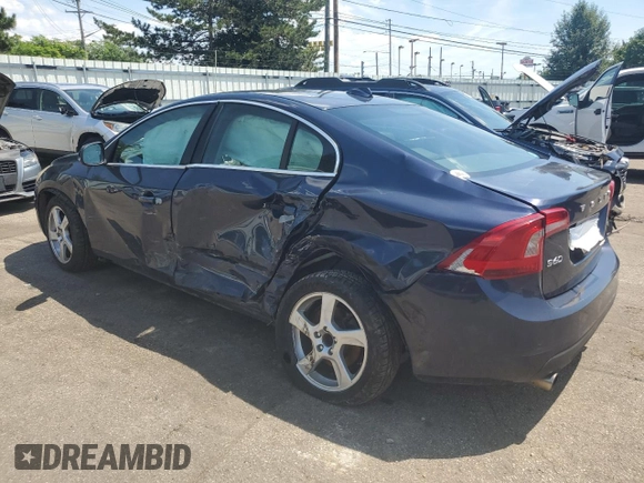 2013 Volvo S60 T5 Premier with VIN YV1612FS4D2230401, listed as a Copart auction lot 63463655 with 210,680 mi miles and Salvage title. Bid and sale history available at DreamBid. Image 2.