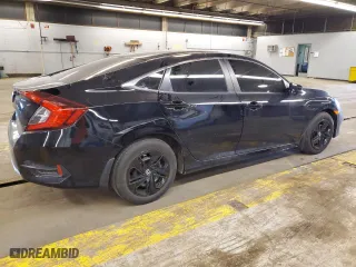 2019 Honda Civic Sedan LX with VIN 19XFC2F66KE021955, listed as a Copart auction lot 43826994 with 0 mi miles and Salvage Title. Bid and sale history available at carsss.com. Image 3.