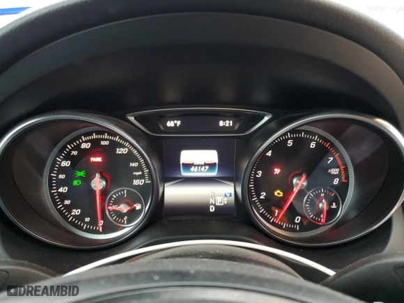 2019 Mercedes-Benz GLA with VIN WDCTG4EB7KU003655, listed as a Copart auction lot 43636025 with 46,147 mi miles and Salvage Title. Bid and sale history available at carsss.com. Image 9.