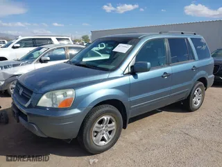 2005 Honda Pilot EX-L with NAVI with VIN 2HKYF18785H565681, listed as a IAAI auction lot 41739543 with 115,549 mi miles. Bid and sale history available at carsss.com. Image 2.