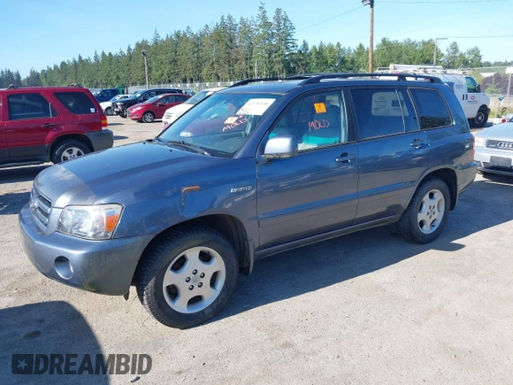 2005 Toyota Highlander z VIN JTEEP21A850092756, wystawiony jako IAAI lot #42336538 z przebiegiem 216 608 mil mil oraz . Historia ofert i sprzedaży dostępna na DreamBid. Obrazek 2.