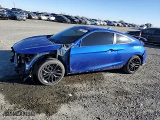 2020 Honda Civic Si Coupe with VIN 2HGFC3A54LH750175, listed as a Copart auction lot 87942015 with 79,839 mi miles and Salvage Title. Bid and sale history available at carsss.com. Image 1.