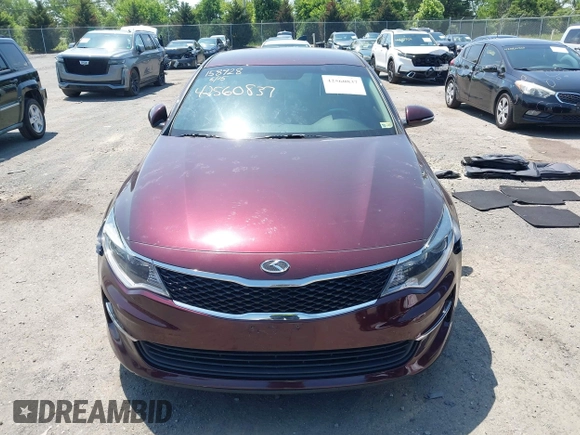 2018 Kia Optima LX with VIN 5XXGT4L32JG183016, listed as a IAAI auction lot 42560837 with 161,426 mi miles and . Bid and sale history available at DreamBid. Image 12.