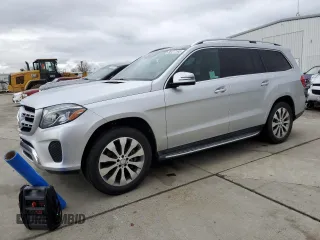 2017 Mercedes-Benz GLS with VIN 4JGDF6EEXHA791789, listed as a Copart auction lot 36477163 with 117,161 mi miles. Bid and sale history available at carsss.com. Image 1.