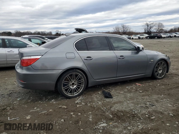 2010 BMW 5 Series 528i xDrive with VIN WBANV1C50AC445193, listed as a Copart auction lot 48023985 with 151,606 mi miles and Salvage Title. Bid and sale history available at carsss.com. Image 3.